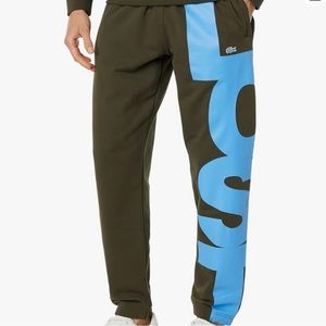 NWT LACOSTE MEN LOGO SWEAT PANTS SIZE 6-XL